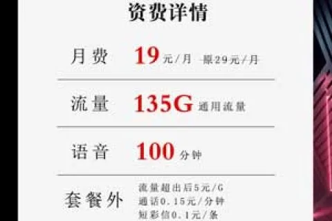 有什么便宜的流量卡，联通19元135G+100分钟小土豆卡