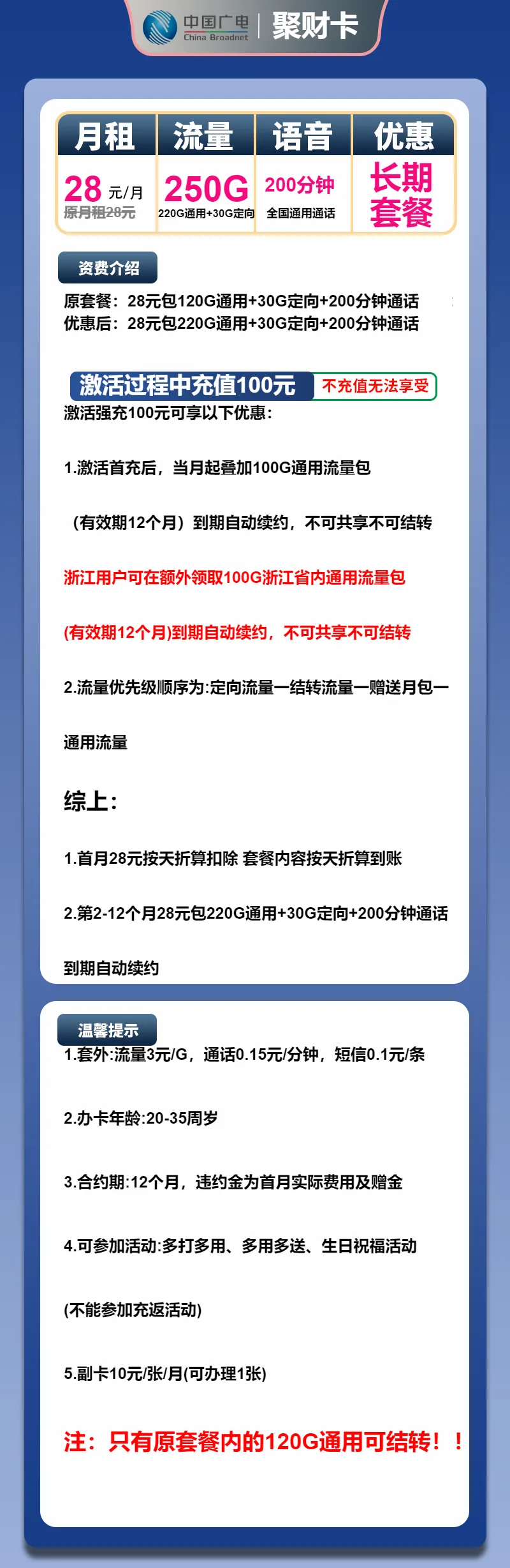 广电聚财卡