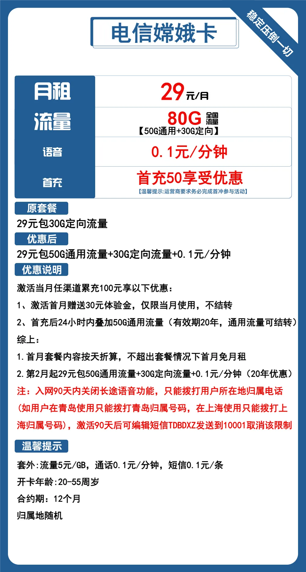 电信嫦娥卡