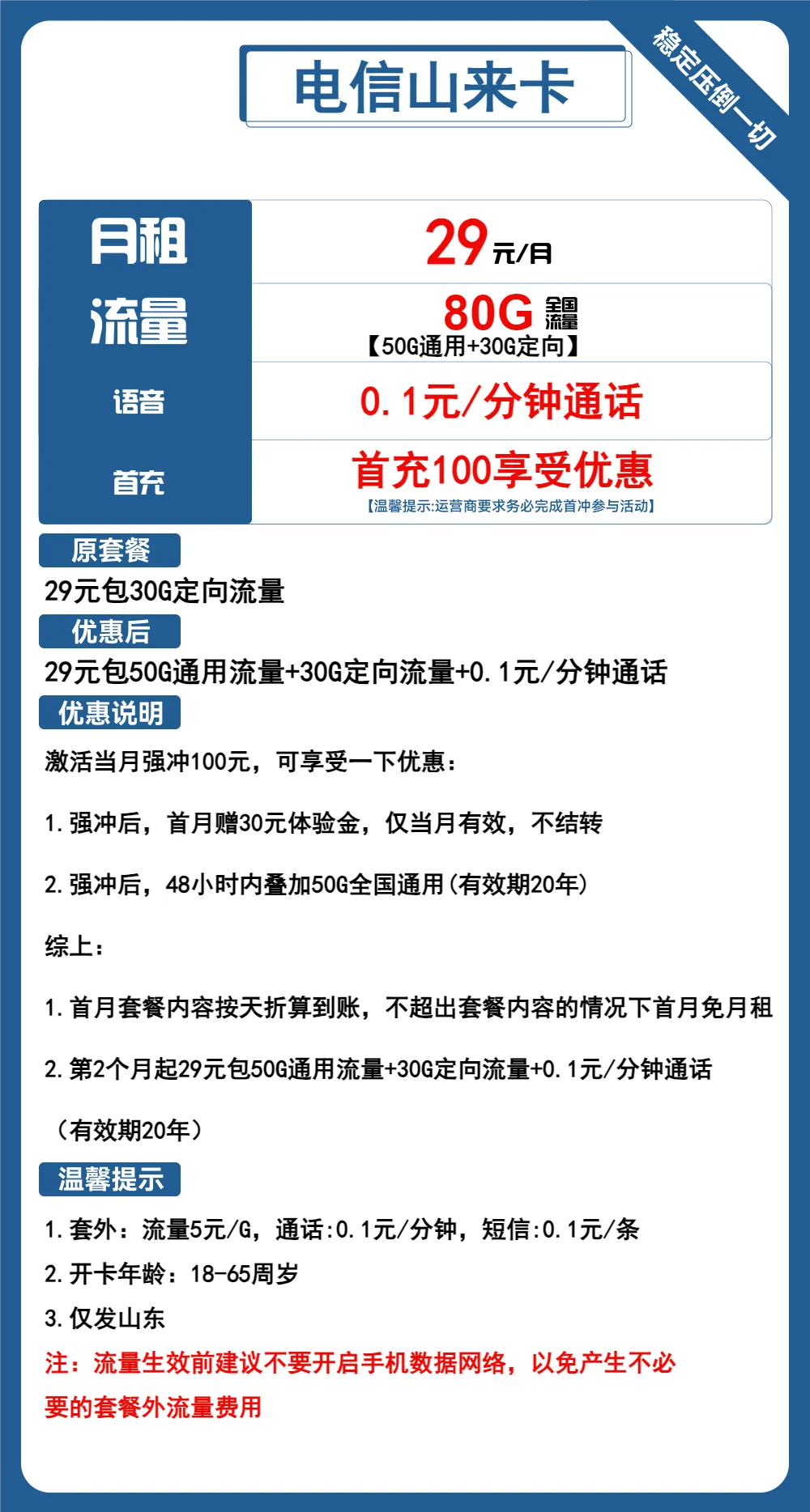 电信山来卡
