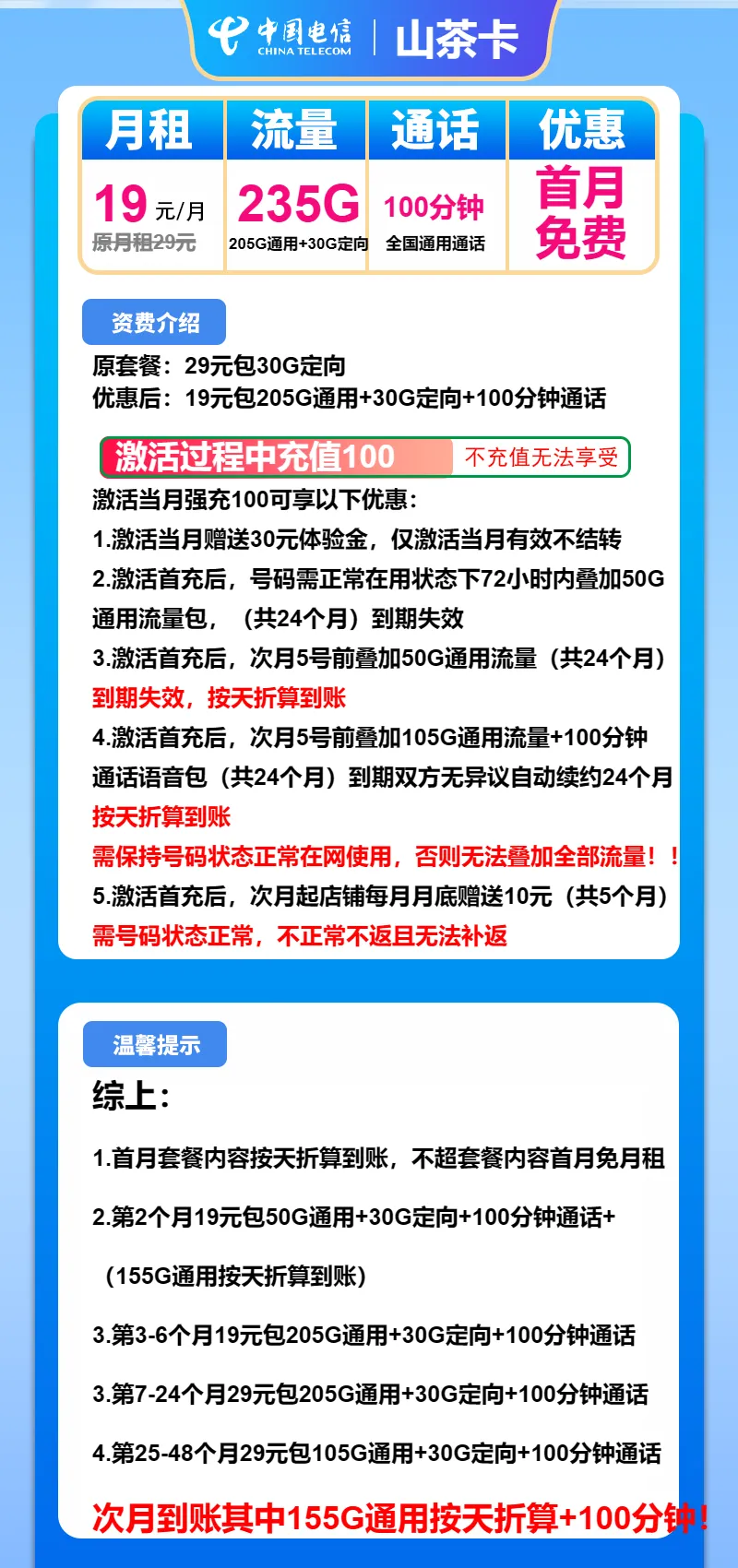 电信山茶卡