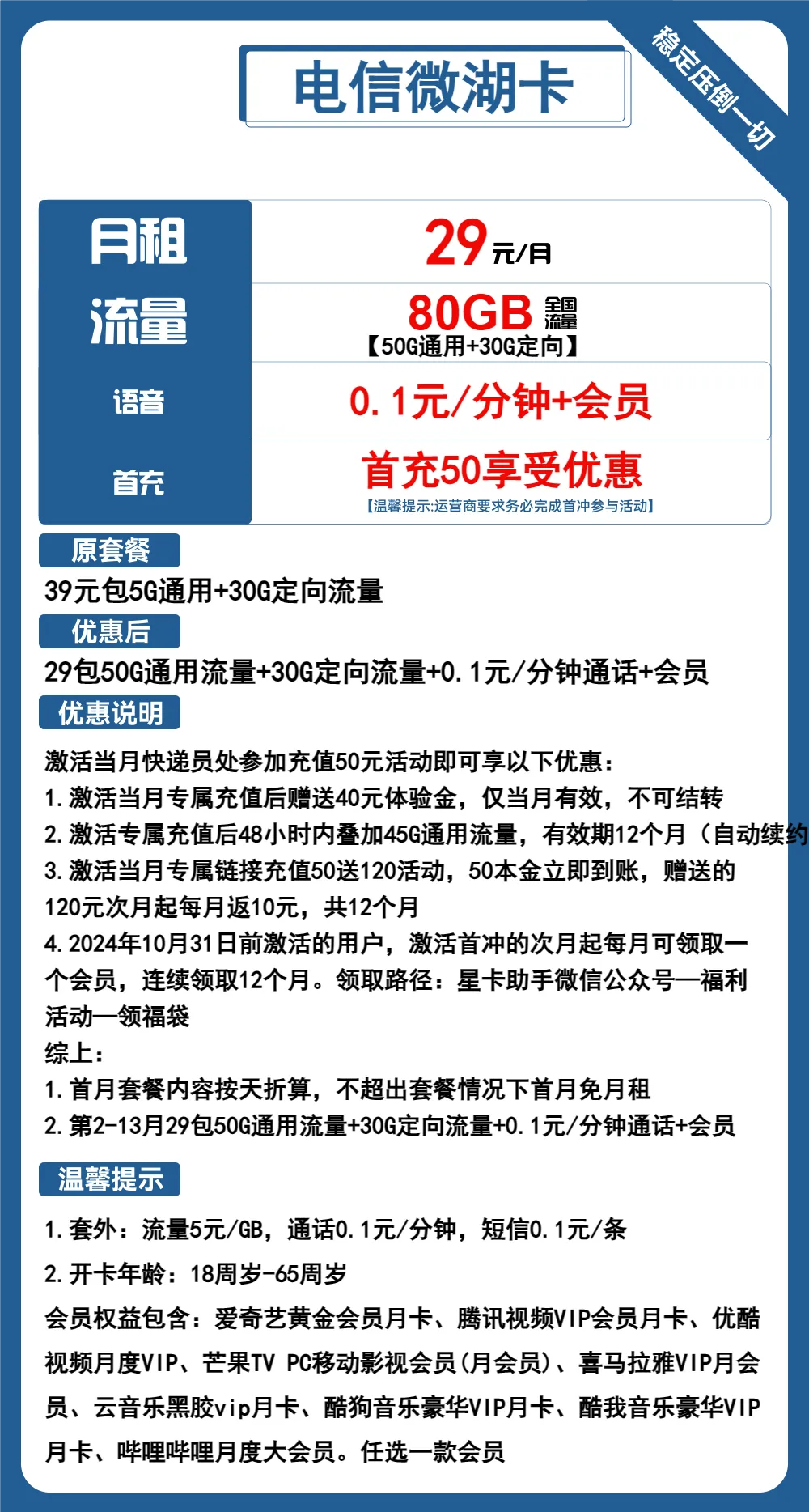 电信微湖卡