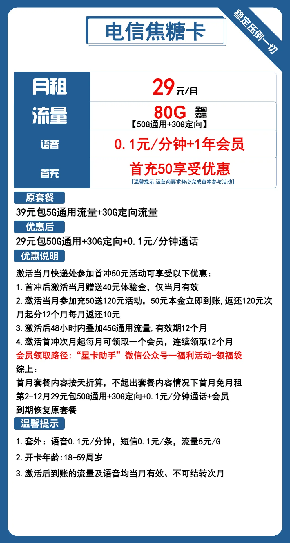 电信焦糖卡