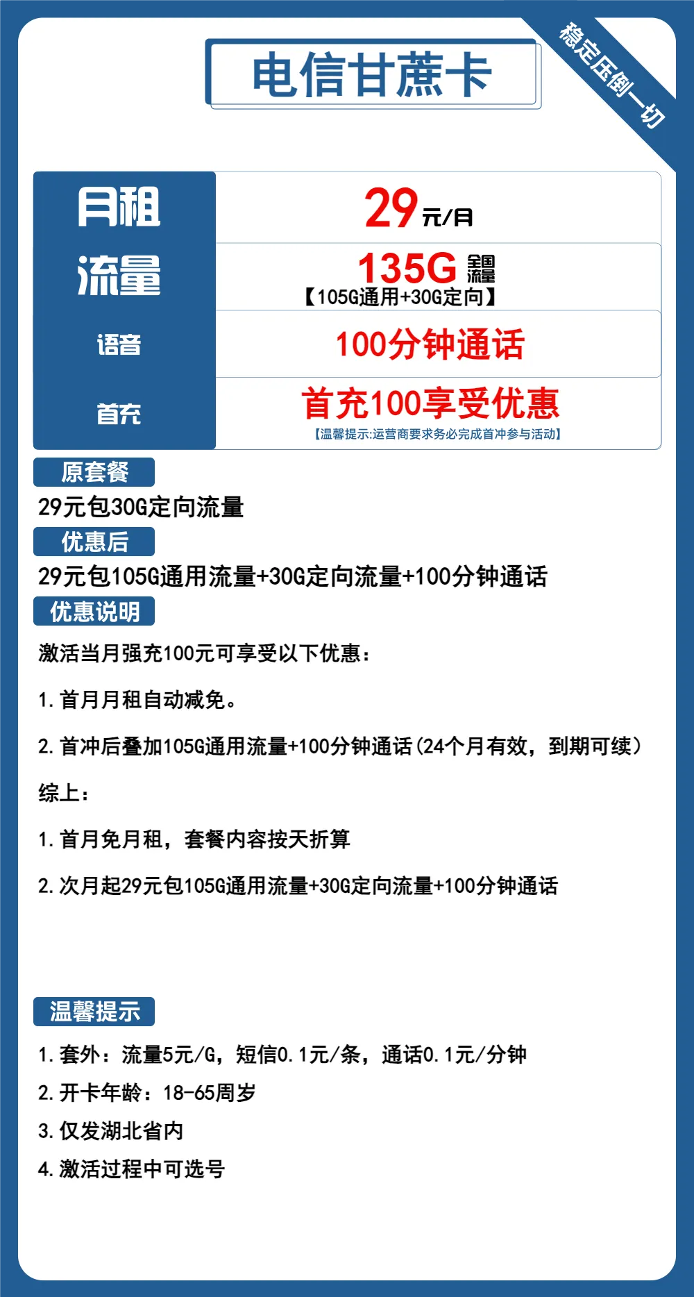 电信甘蔗卡