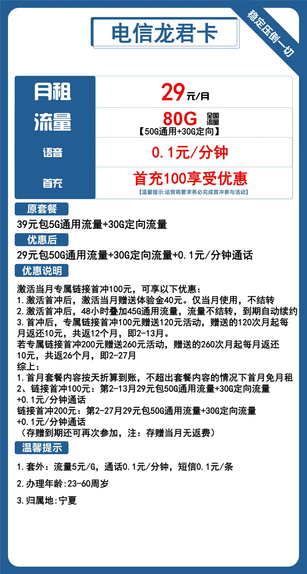 电信龙君卡