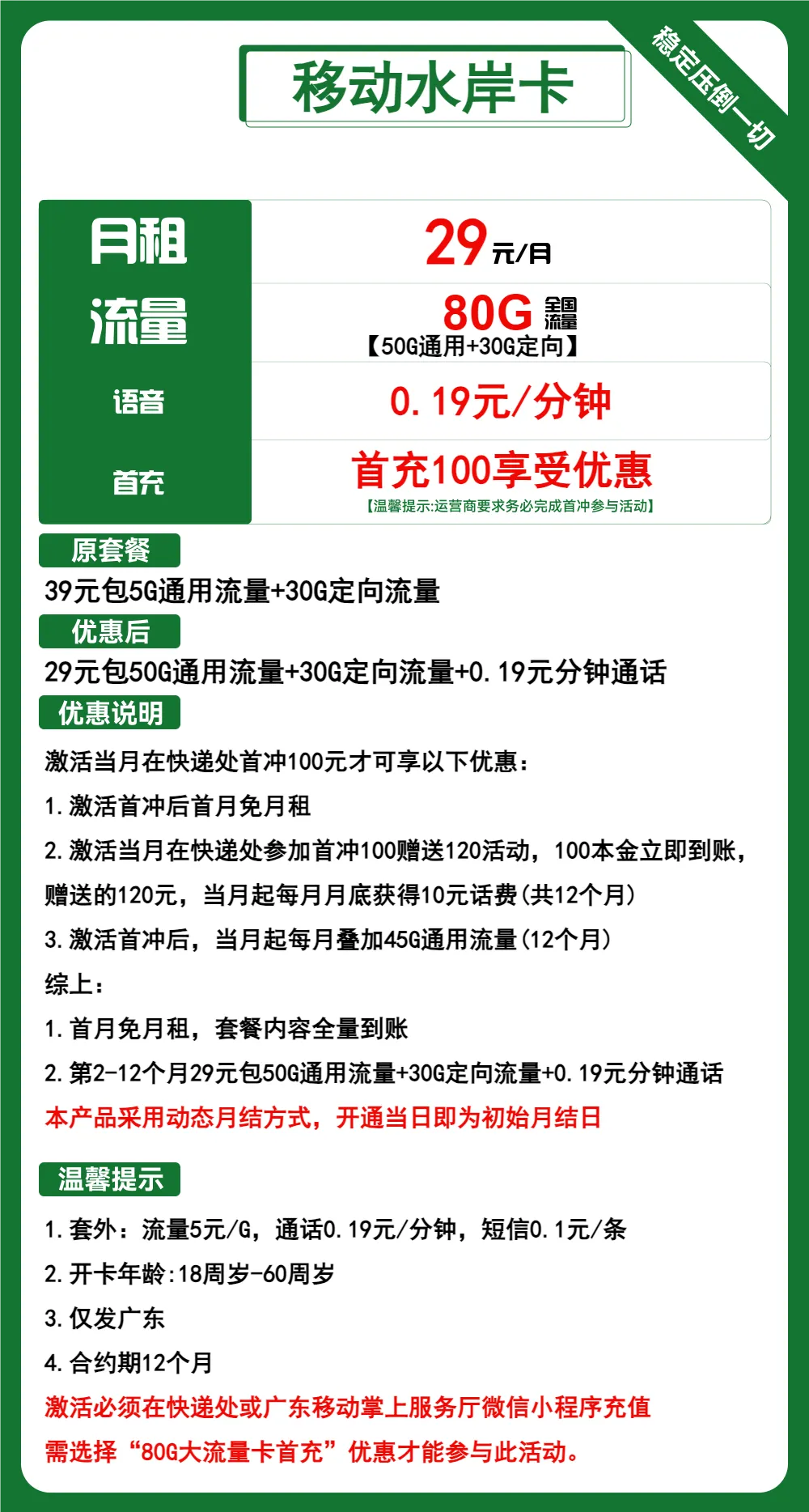 移动水岸卡