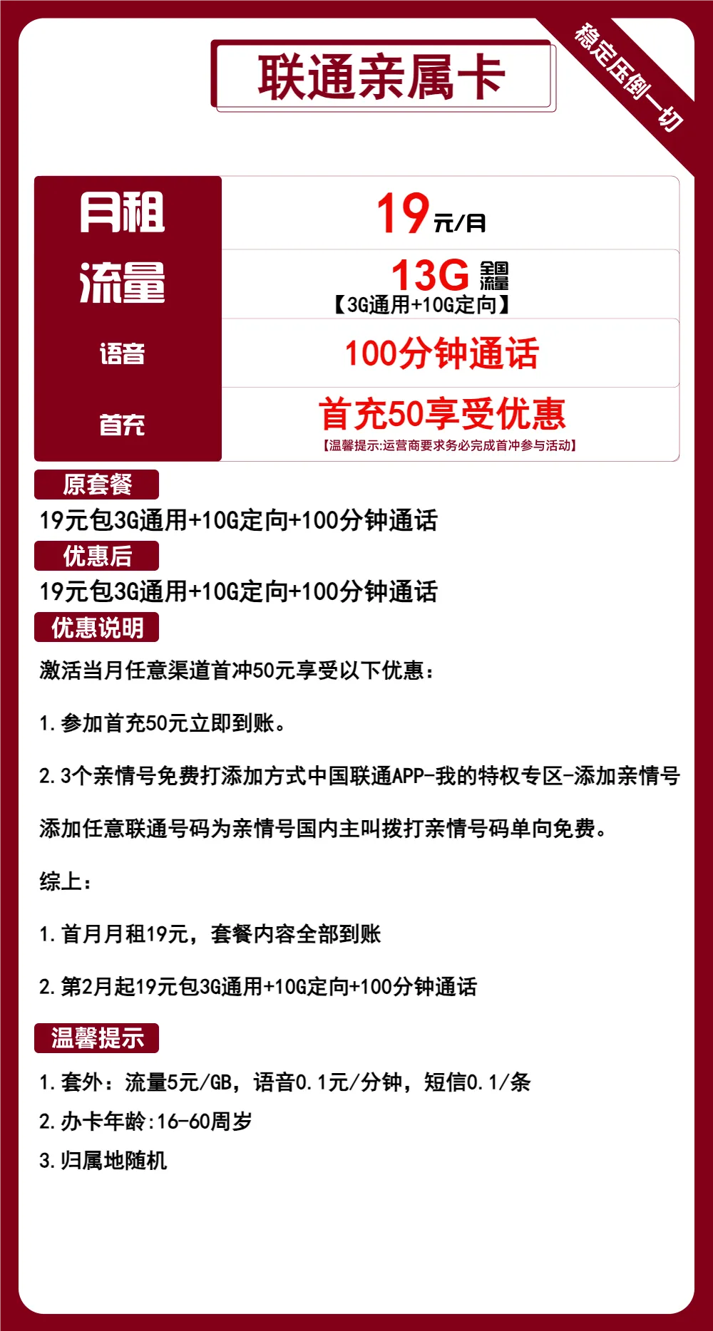 联通亲属卡