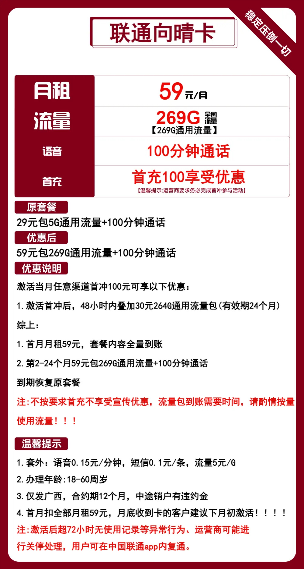 联通向晴卡