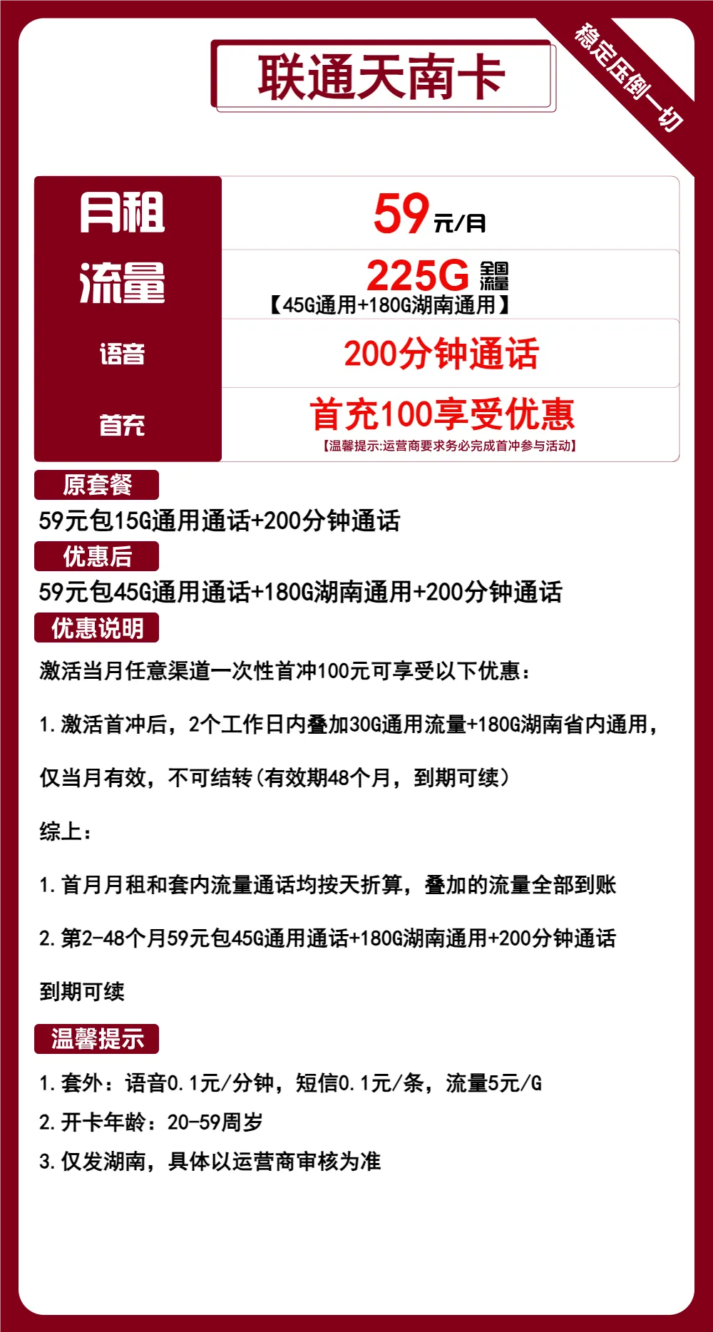 联通天南卡
