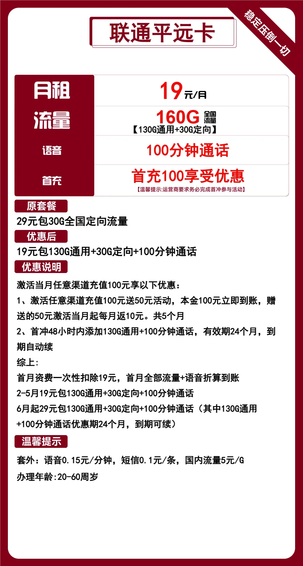 联通平远卡