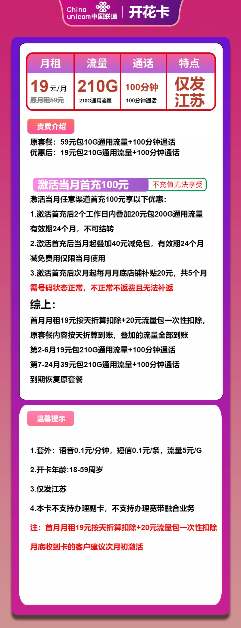 联通开花卡