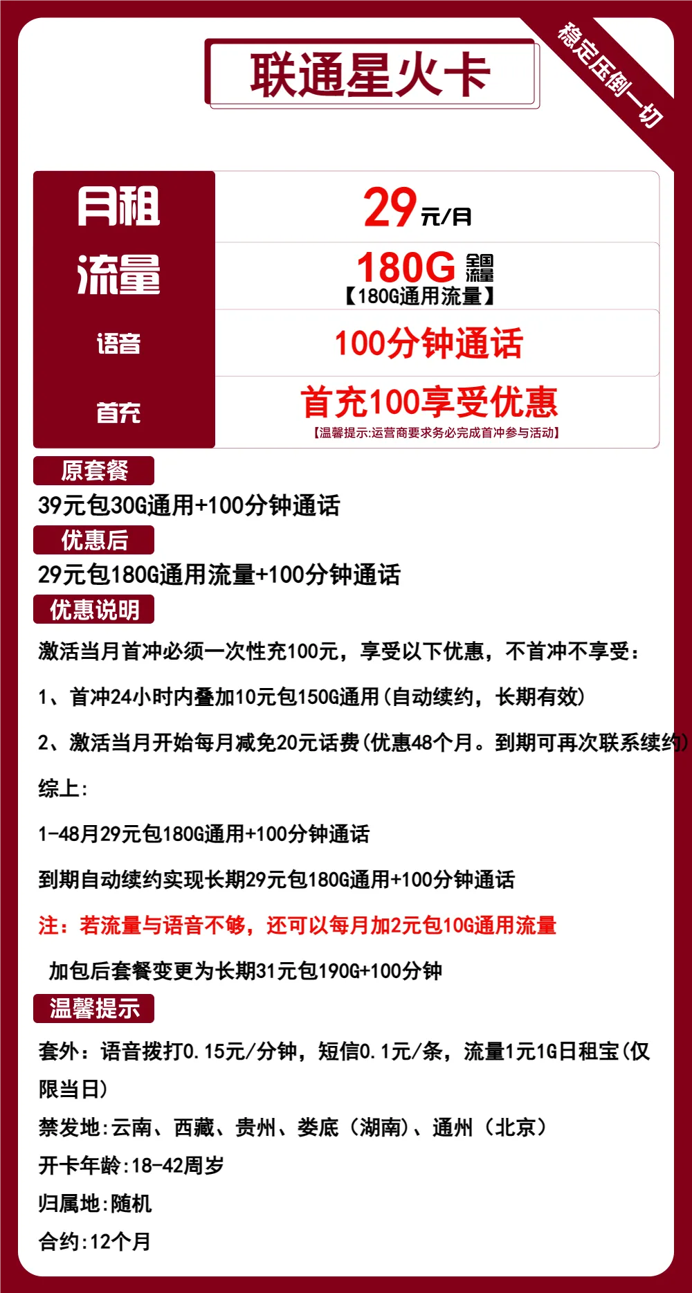 联通星火卡