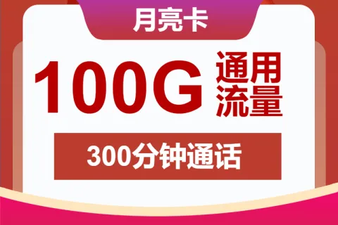 中国联通月亮卡9元包100G通用+300分钟+视频会员套餐概括