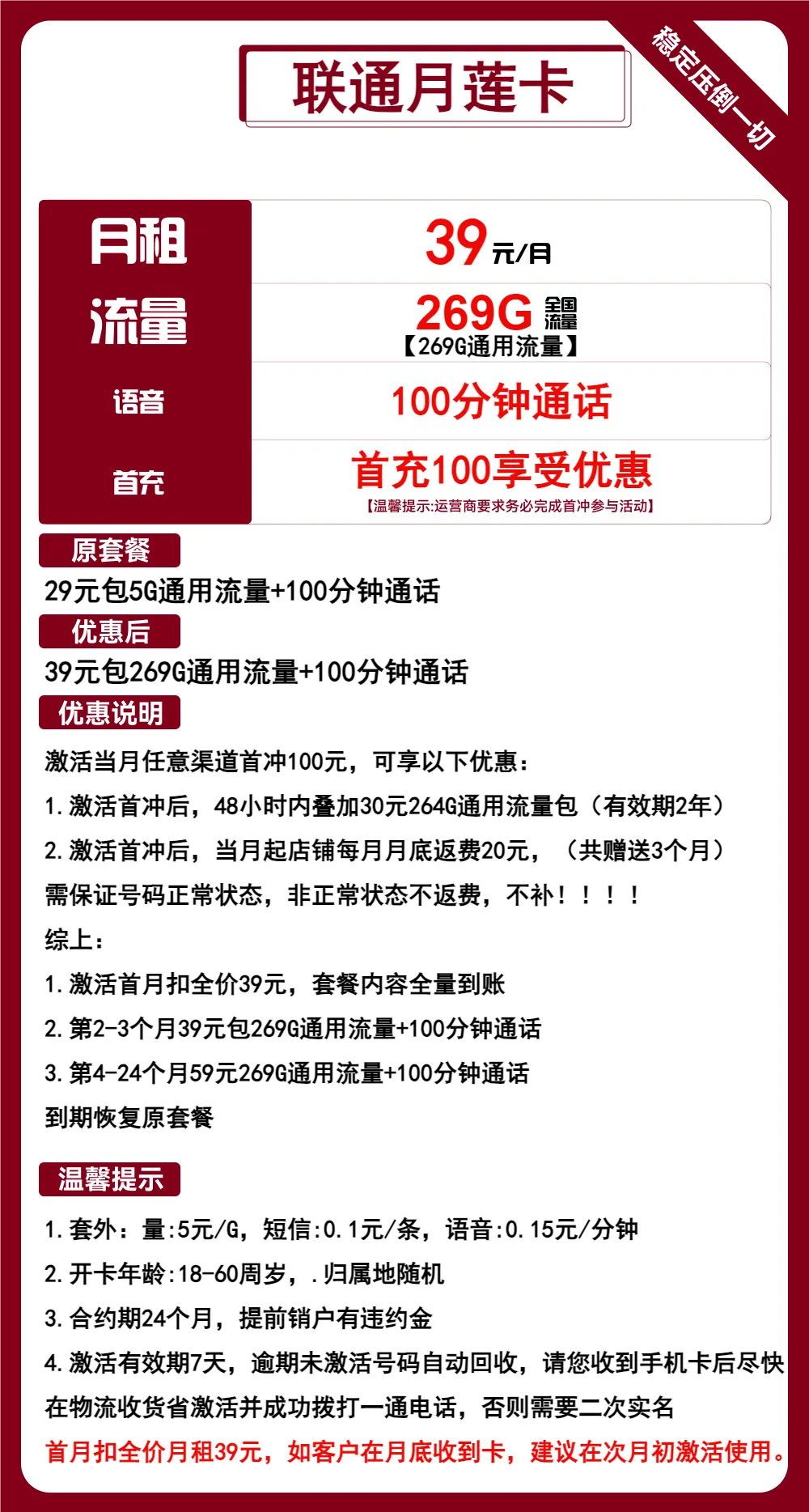 联通月莲卡