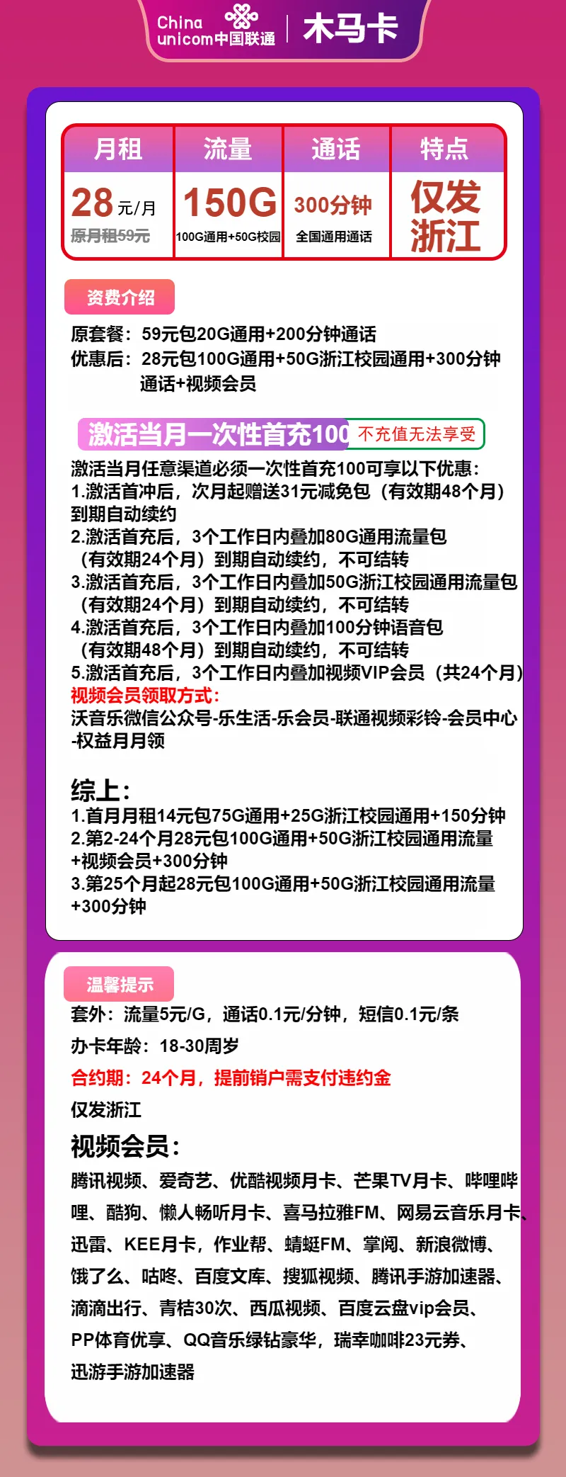 联通木马卡