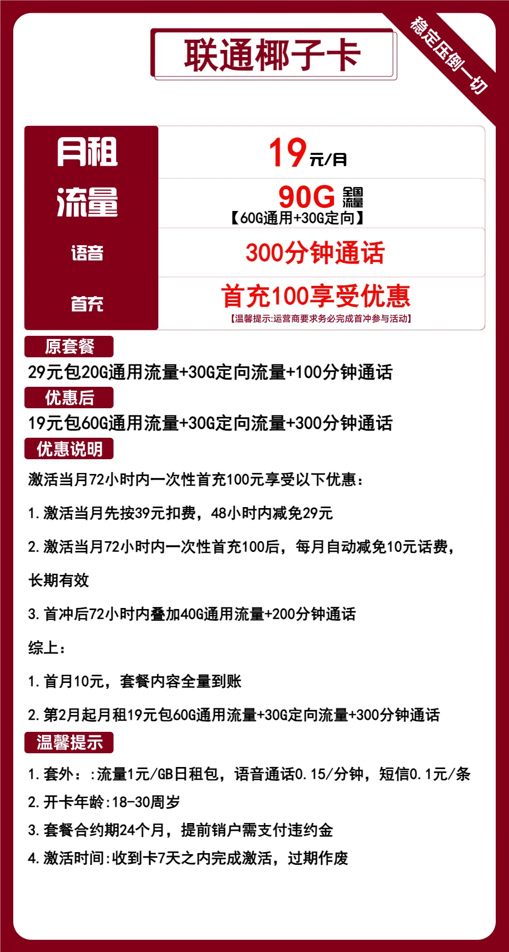 联通椰子卡