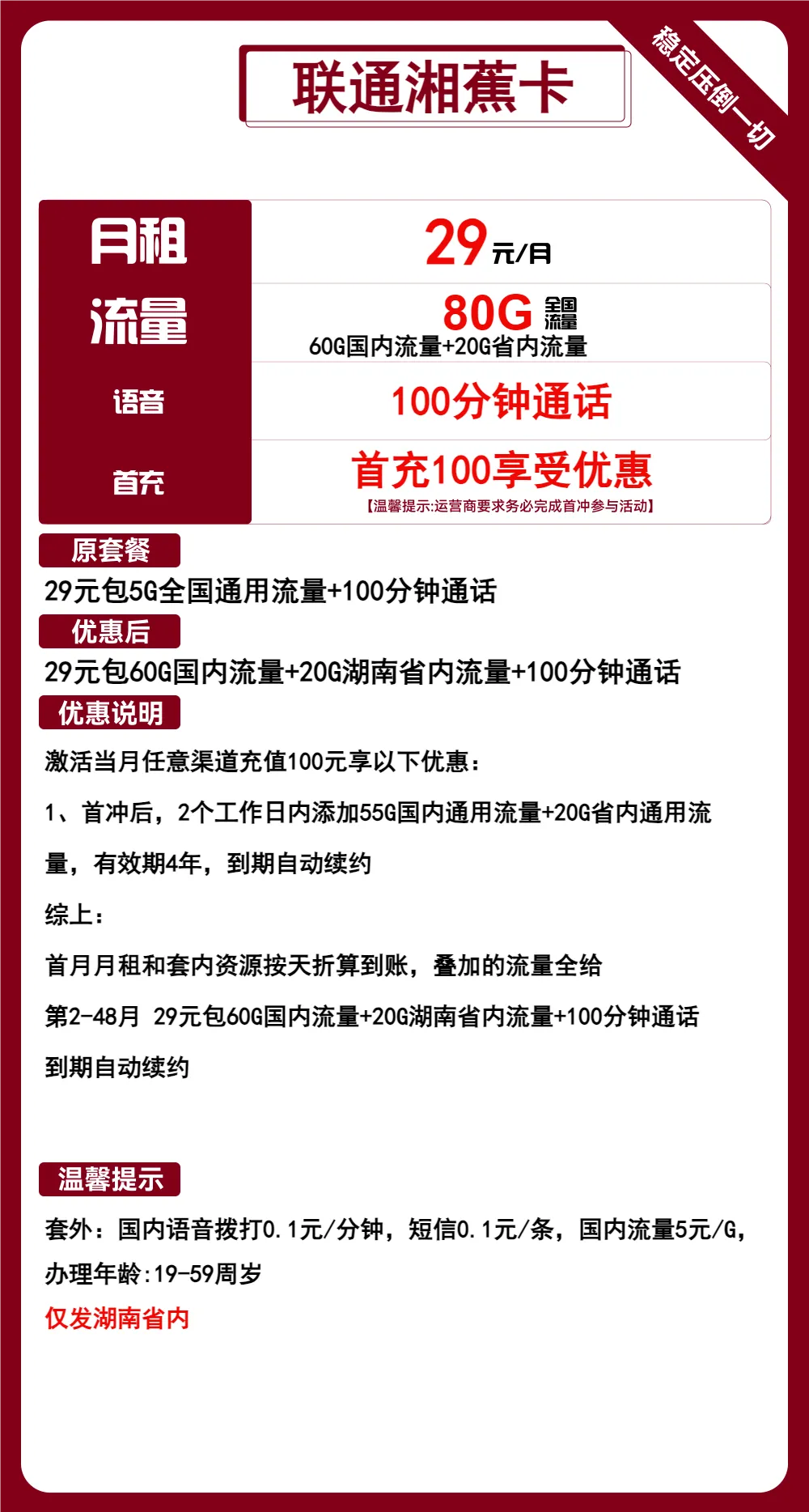 联通湘蕉卡