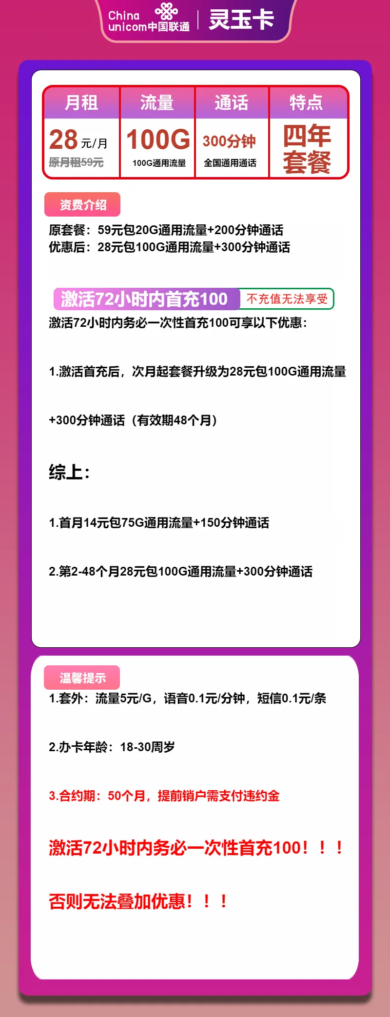 联通灵玉卡