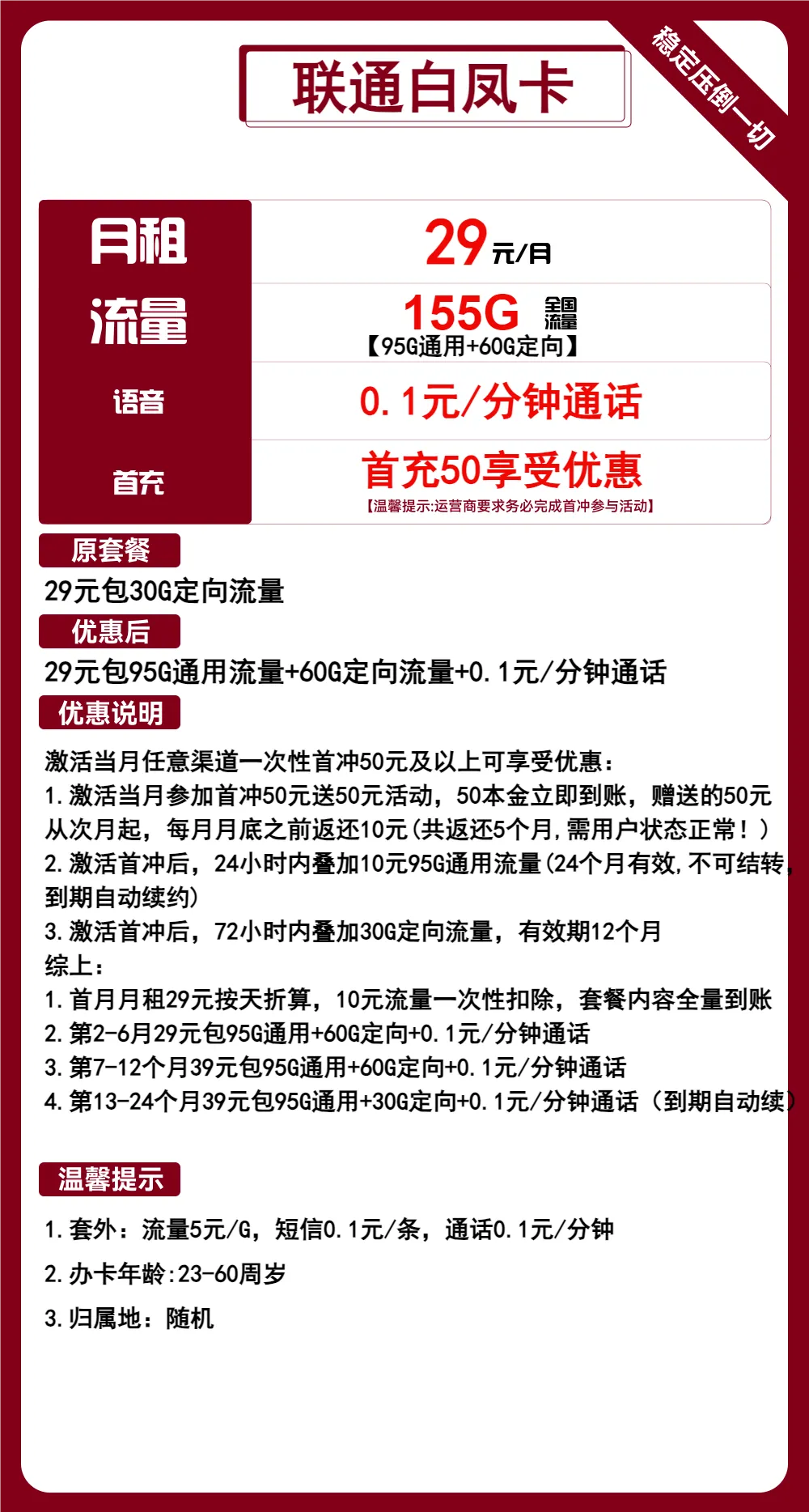 联通白凤卡