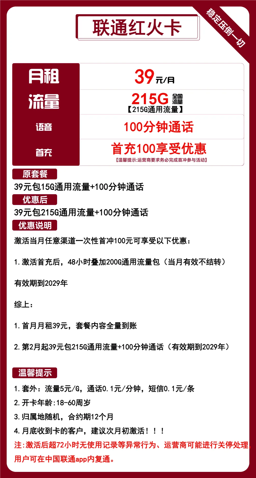 联通红火卡