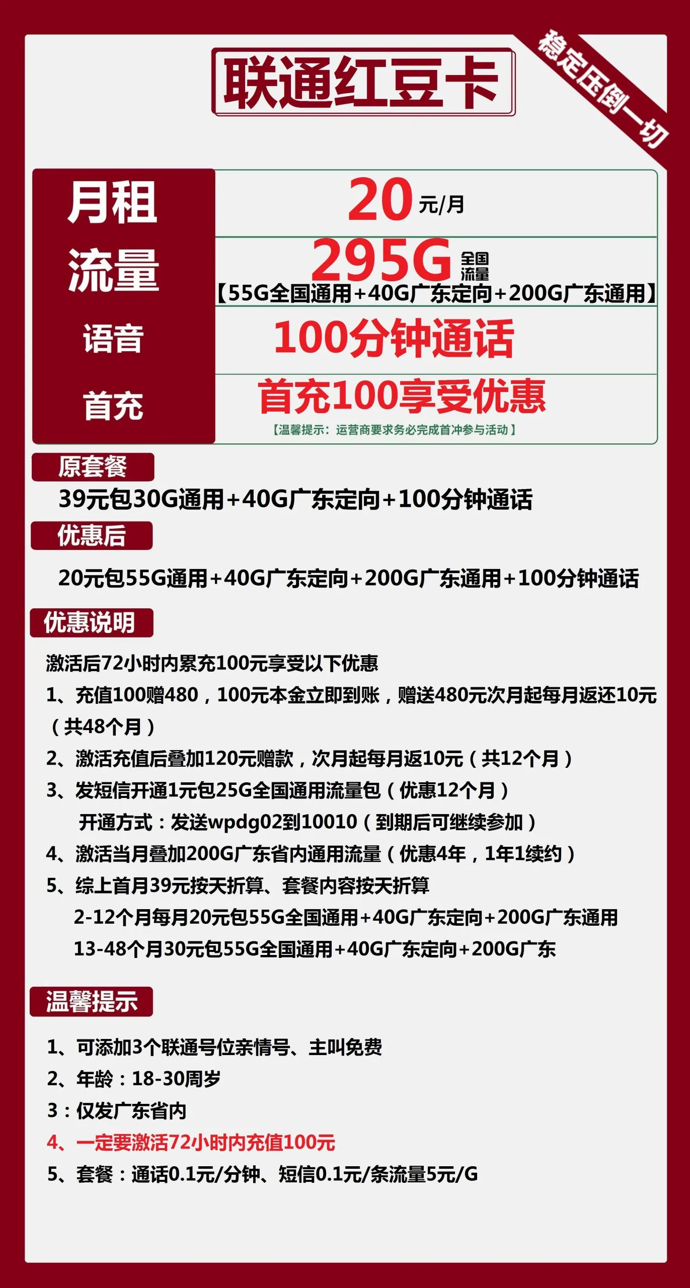 联通红豆卡