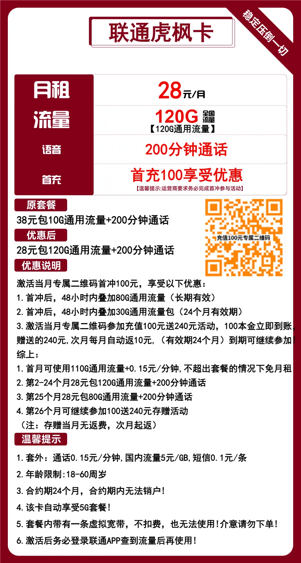 联通虎枫卡