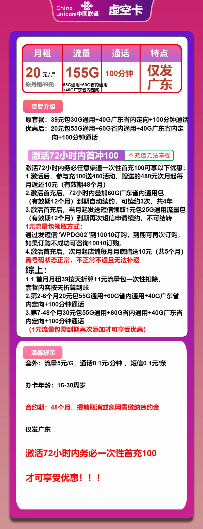 联通虚空卡