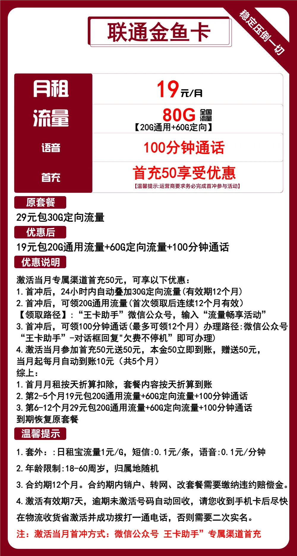 联通金鱼卡