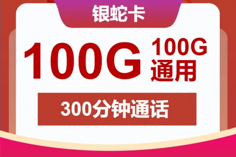 中国联通银蛇卡29元包100G通用+300分钟+视频会员套餐概括