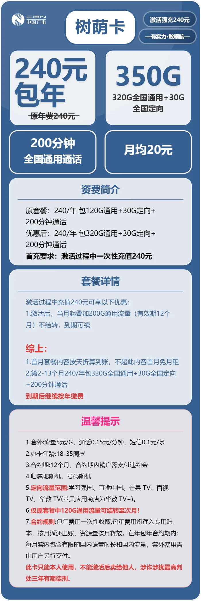广电树荫卡