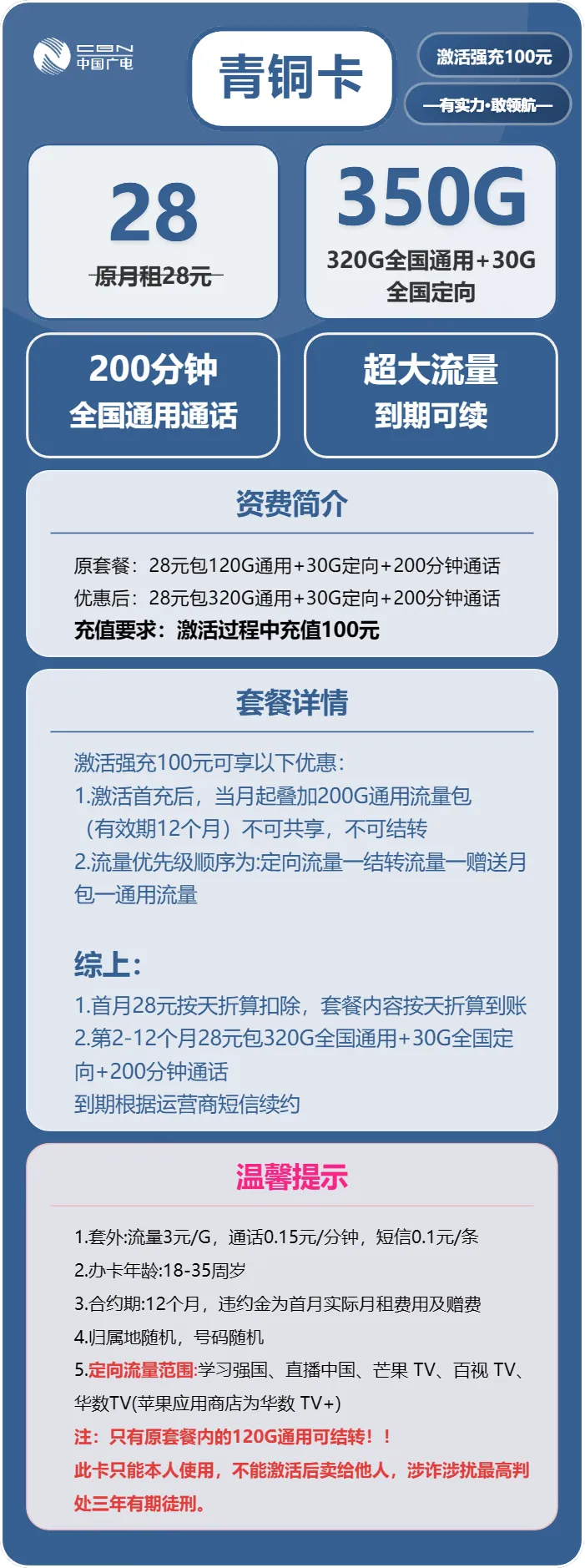 广电青铜卡