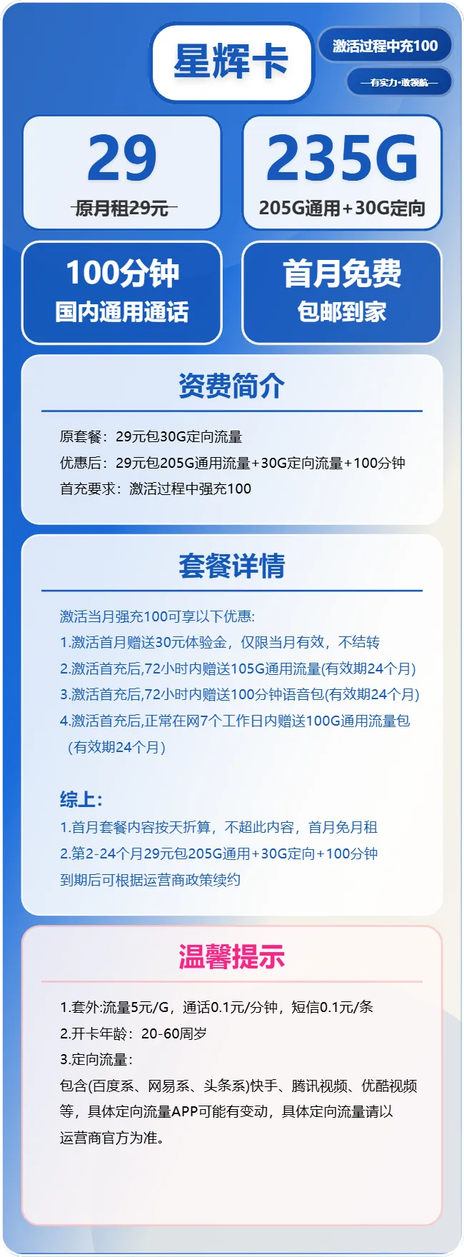 电信星辉卡