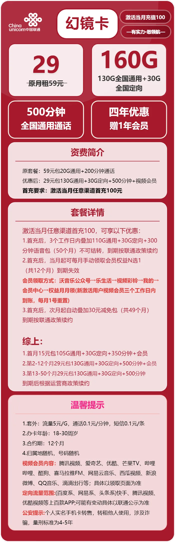 联通幻镜卡