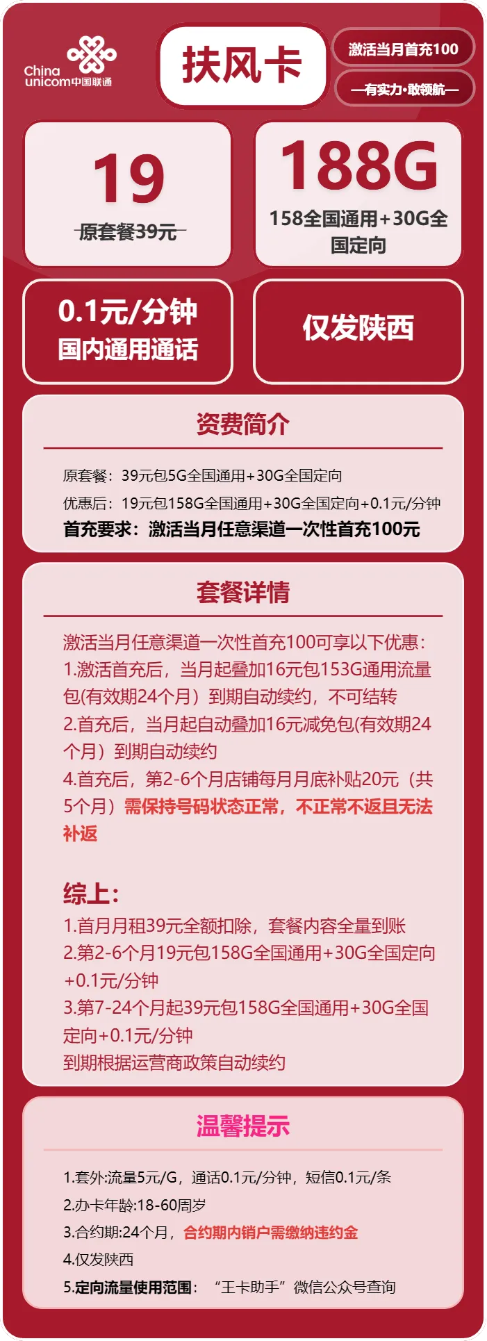 联通扶风卡