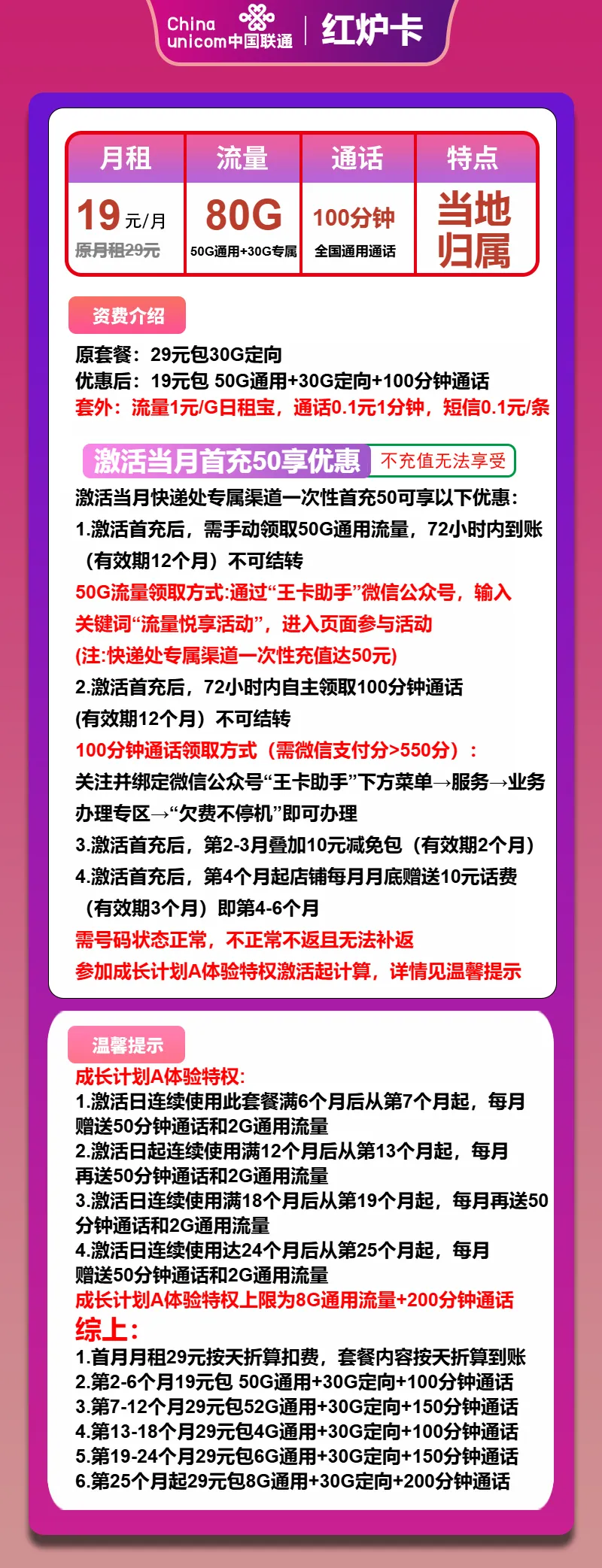 联通红炉卡
