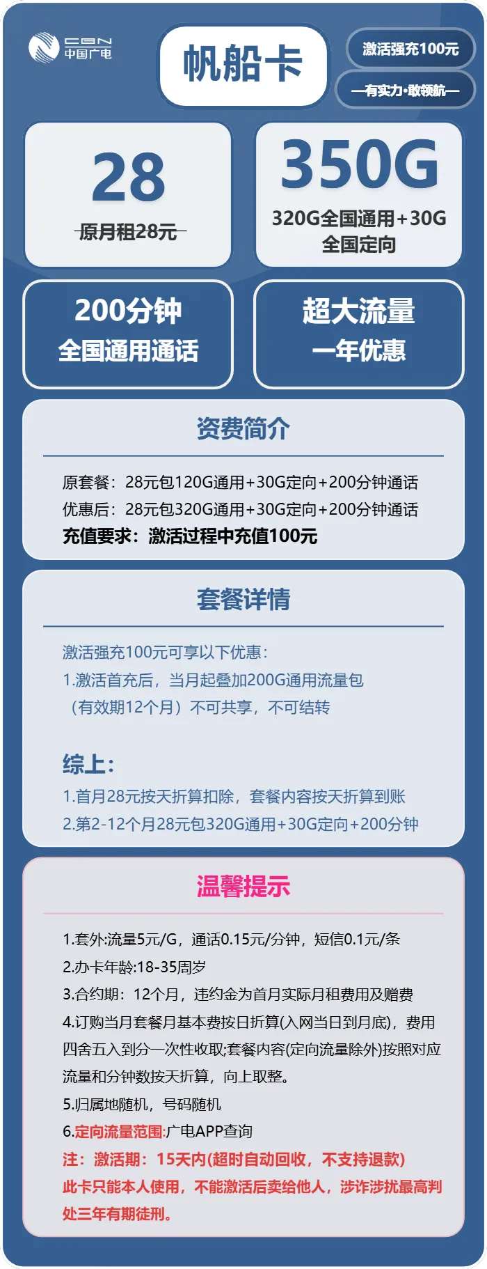 广电帆船卡