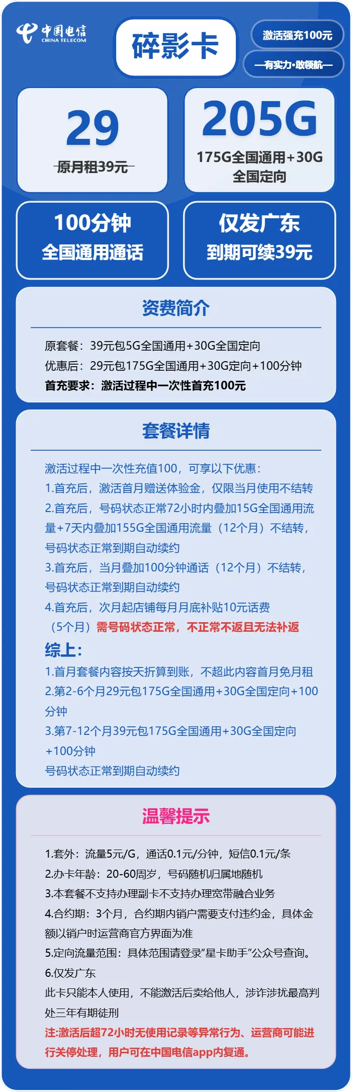 电信碎影卡