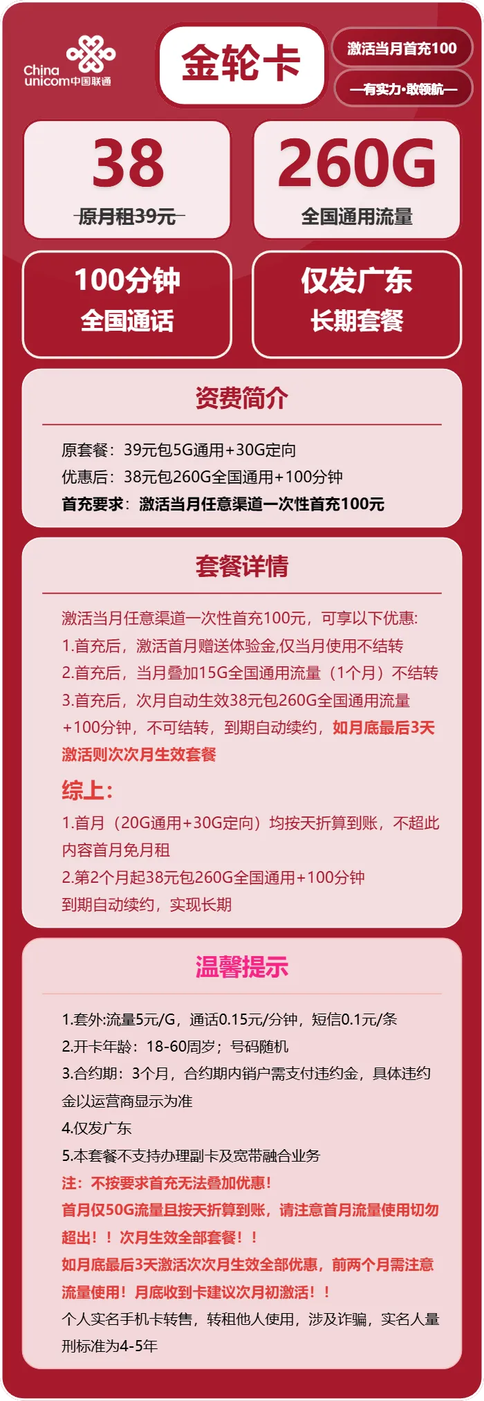 联通金轮卡